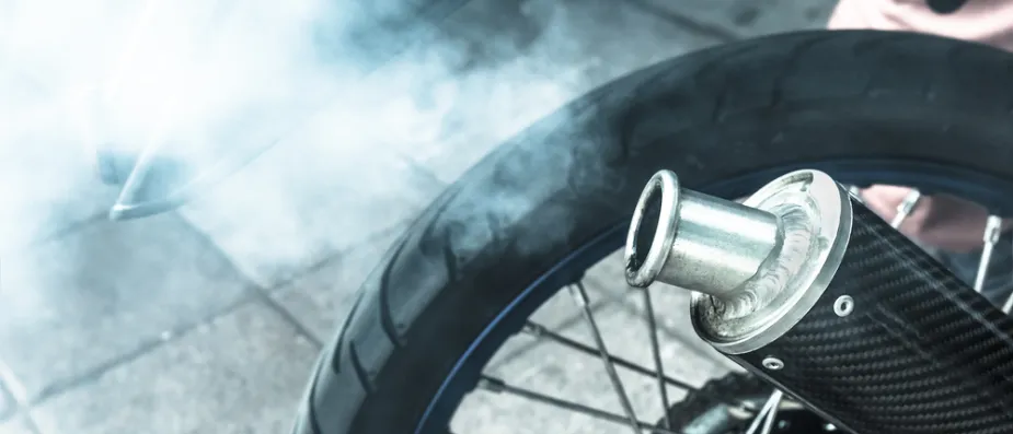 Motorcycle Exhaust Smoke